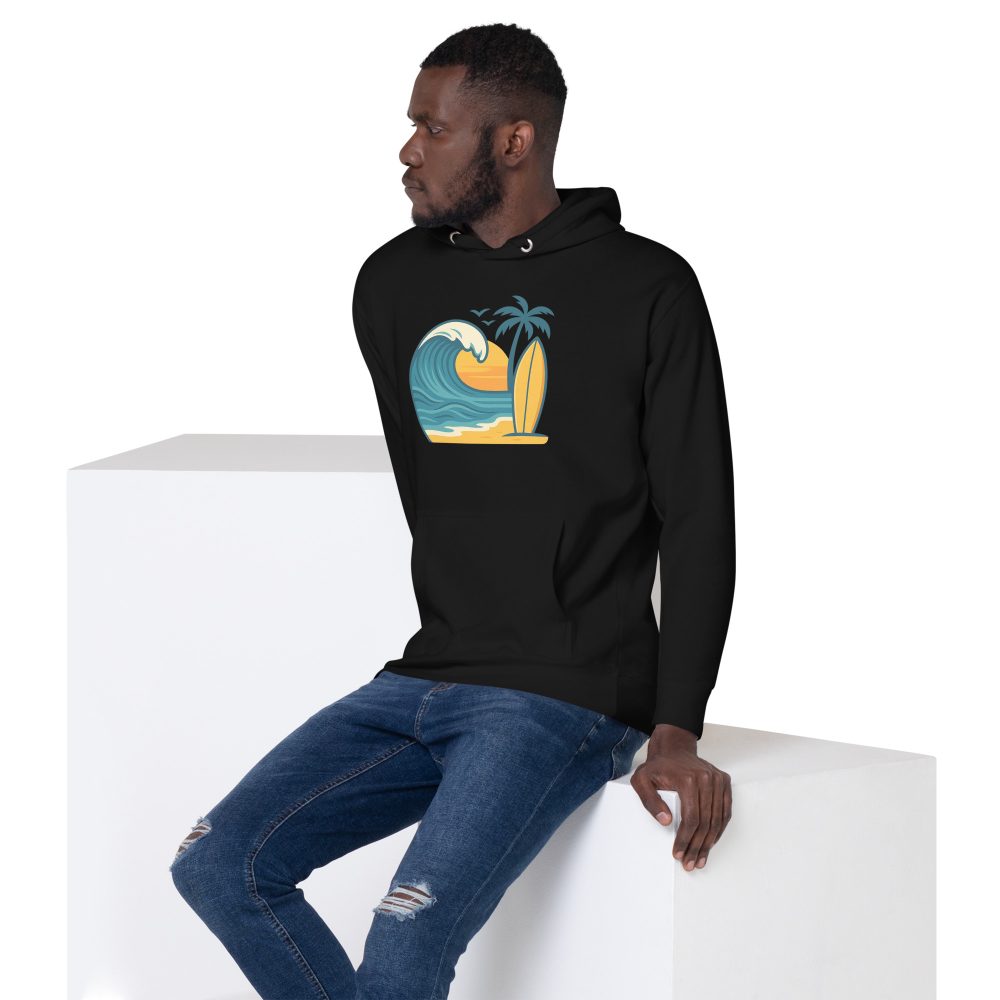 Surf Vibes California Unisex Hoodie - Image 3