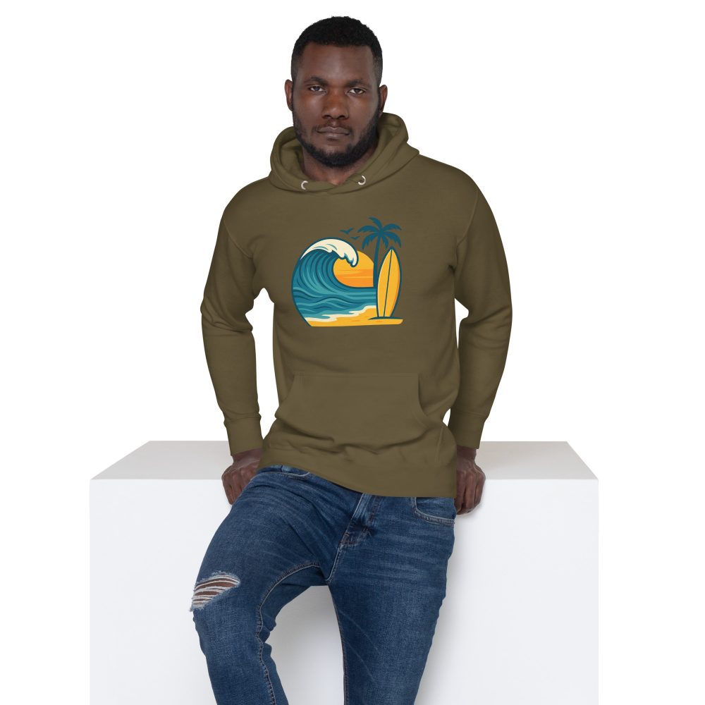 Surf Vibes California Unisex Hoodie - Image 9
