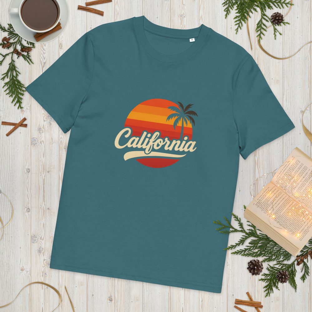 California Sunset Style  Unisex organic cotton t-shirt - Image 143