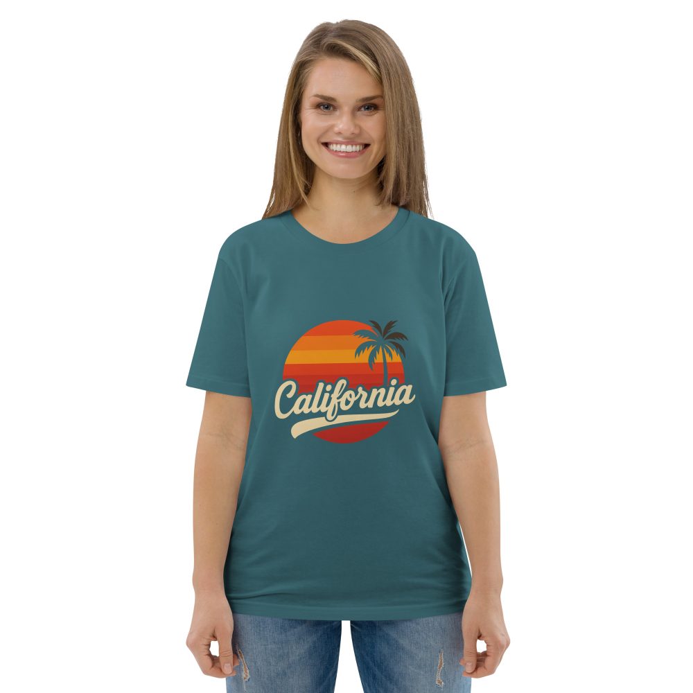 California Sunset Style  Unisex organic cotton t-shirt - Image 123