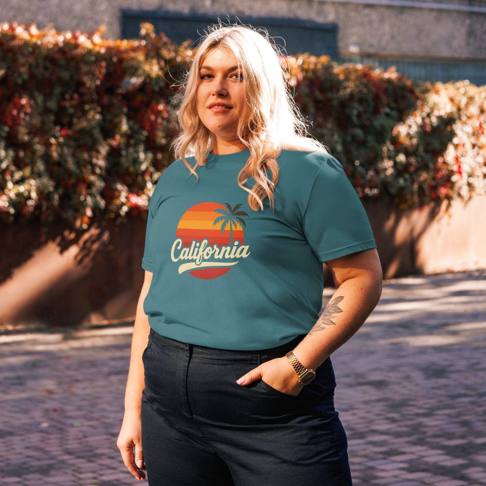 California Sunset Style  Unisex organic cotton t-shirt - Image 133