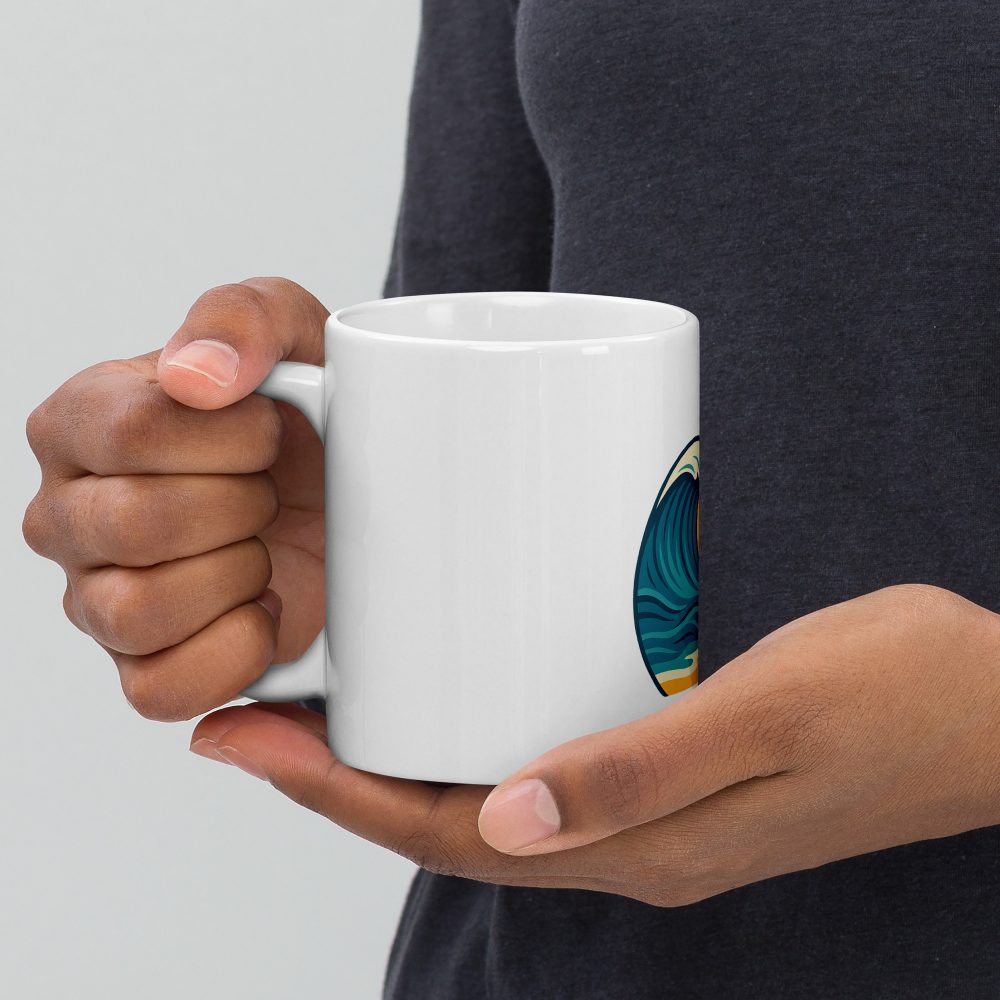 White glossy mug california beach - Image 2
